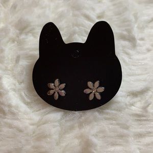 3 for 10 EARRINGS - silver flower studs